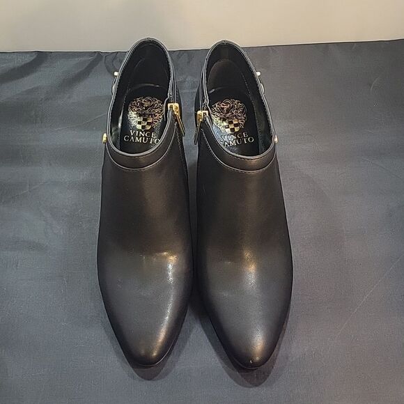 BRAND NEW VINCE CAMUTE VP-COORIN ALMOND TOE BLOCK HEEL BOOTIE - Picture 3 of 16